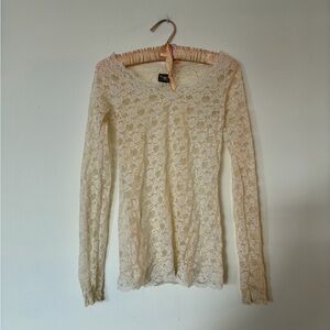 Free People Intimately lace long sleeve